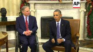 Newly elected governors from several states traveled to Washington to meet with President Barack Oba
