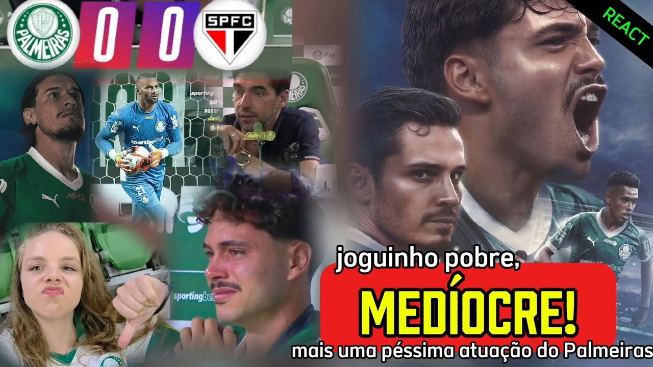 [DIRETO DO ALLIANZ] JOGO HORROROSO! PALMEIRAS 0x0 SÃO PAULO | VERGONHOSO
