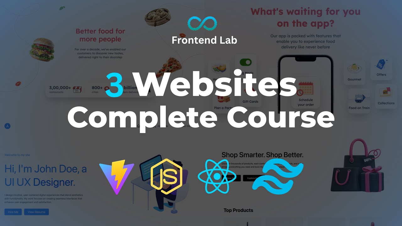 Tailwind CSS v4 Complete Course | Build 3 Modern Projects - YouTube