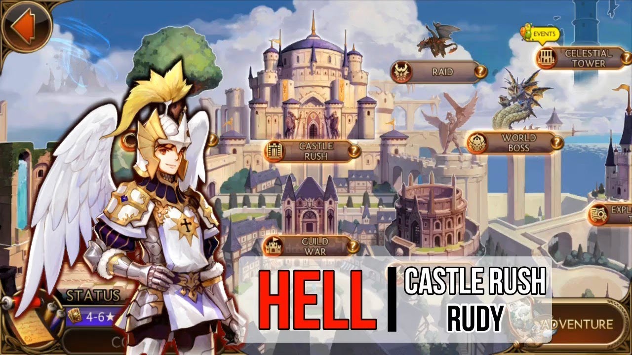 Seven Knights Castle Rush Hell Rudy Guide Youtube