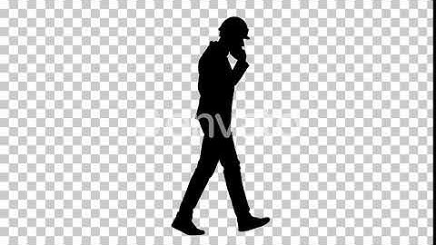 Silhouette engineer, Alpha Channel | Motion Graphics - Envato elements