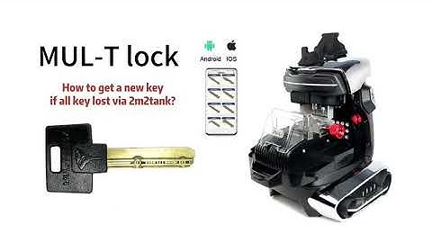 How to get a new key from Mul-T lock via 2m2 tank CNC key cutting machine?