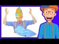 Learn Colors with Blippi | The Blue Song | Songs for Kids