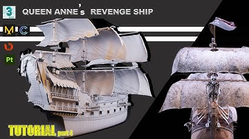 how to create pirates ship in 3Dsmax part 4 _ Hard surface modeling in 3DSmax tutorial