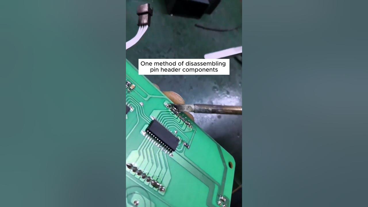 How to desolder pin headers connectors YouTube
