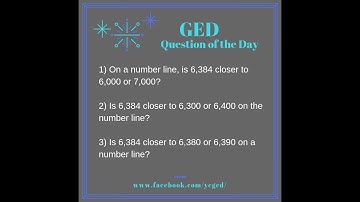 GED QOD: Rounding with a Number Line