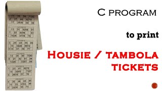 How to write a c program to generate tambola housie tickets | unique random numbers screenshot 5