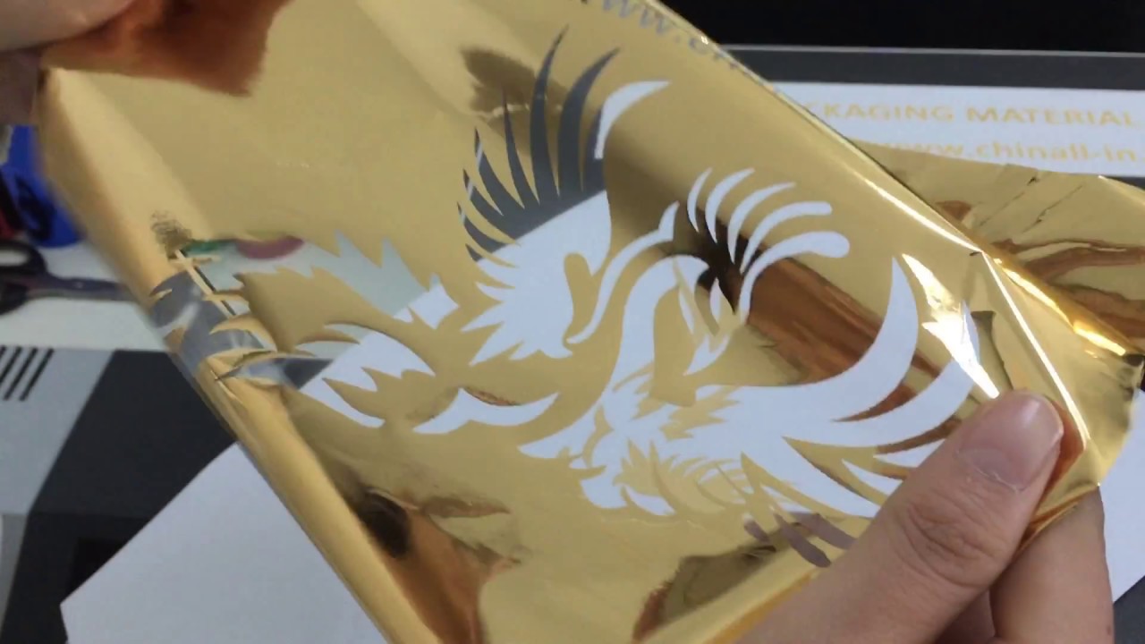 toner foil,gold foil,How to use toner fusing foil with a laser printer ? - YouTube
