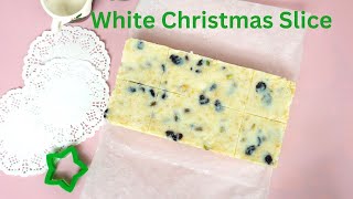 White Christmas Slice with condensed milk