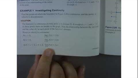 AP Calculus 2.3 Continuity at a Point Ex. 1