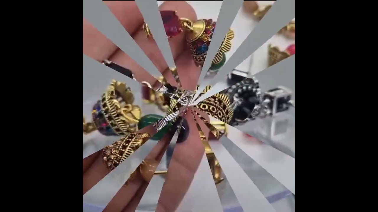 Naazmi Earrings Collection Stylish Chines, Antique Stone, Diamond Article in Multiple Colors 2024