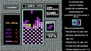 Nes Tetris 3-8 Checkerboard Clear