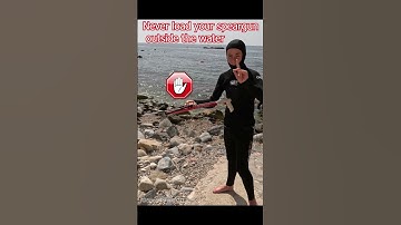 Never load your speargun outside the water 🤿