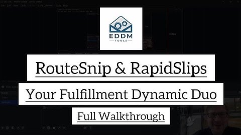 9x12 EDDM Fulfillment (Route Selection, USPS Checkout & Facing Slips)