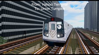 Operating A R160 E Train To Union Turnpike! | Roblox PTA Subway: Fifth Av Lines screenshot 2