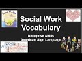 Social Work Vocabulary Receptive