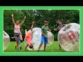 FAMILY BUBBLE BALL BASH | 500K Celebration | Flippin&#39; Katie