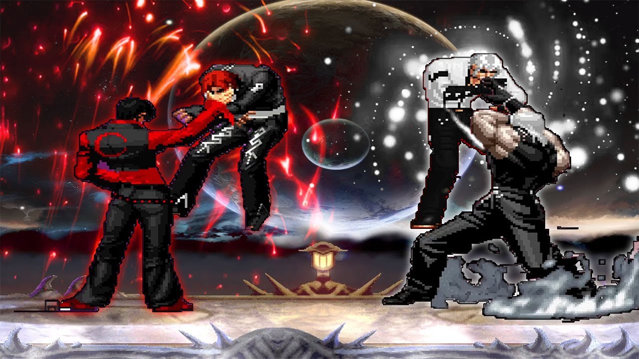 [Mugen KOF] Red flame IOri Vs New Final Rugal - YouTube