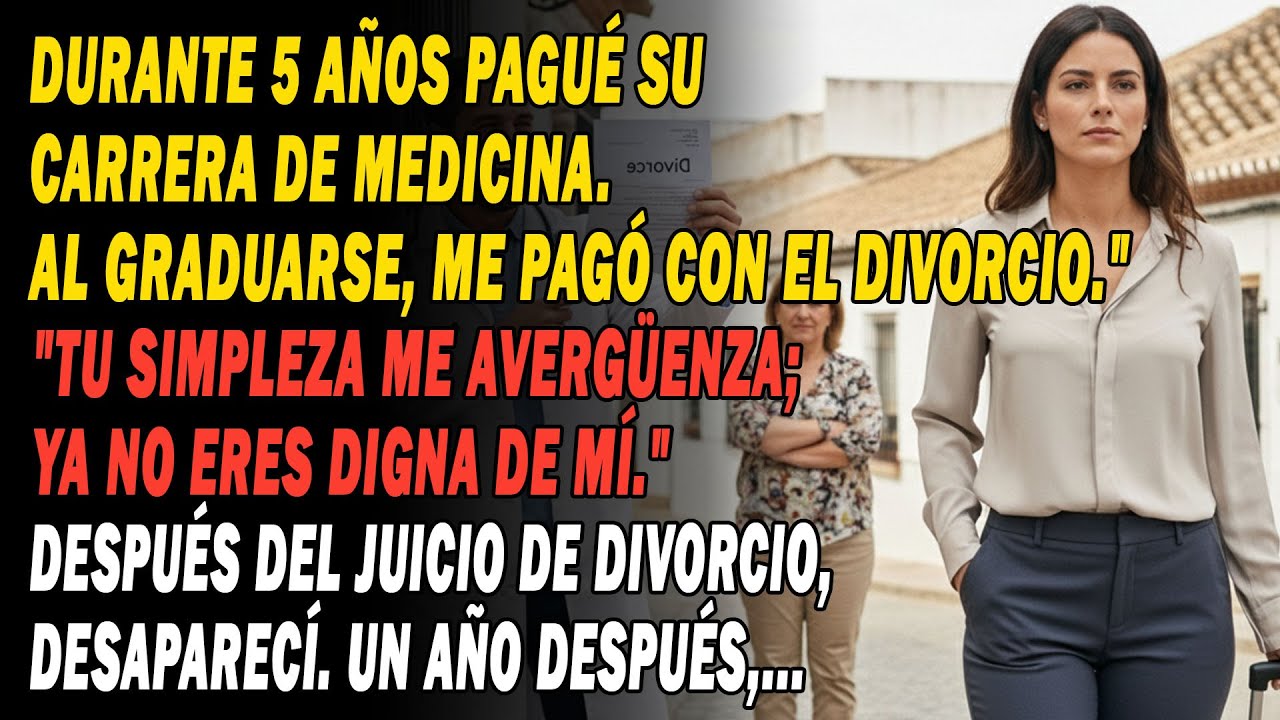 Durante 5 Años Pagué Su Carrera De Medicina ⏳. Al Graduarse 🎓, Me Pagó Con El Divorcio 💔📜