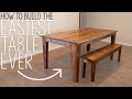 DIY Kitchen Table Build // ANYONE Can Build It!