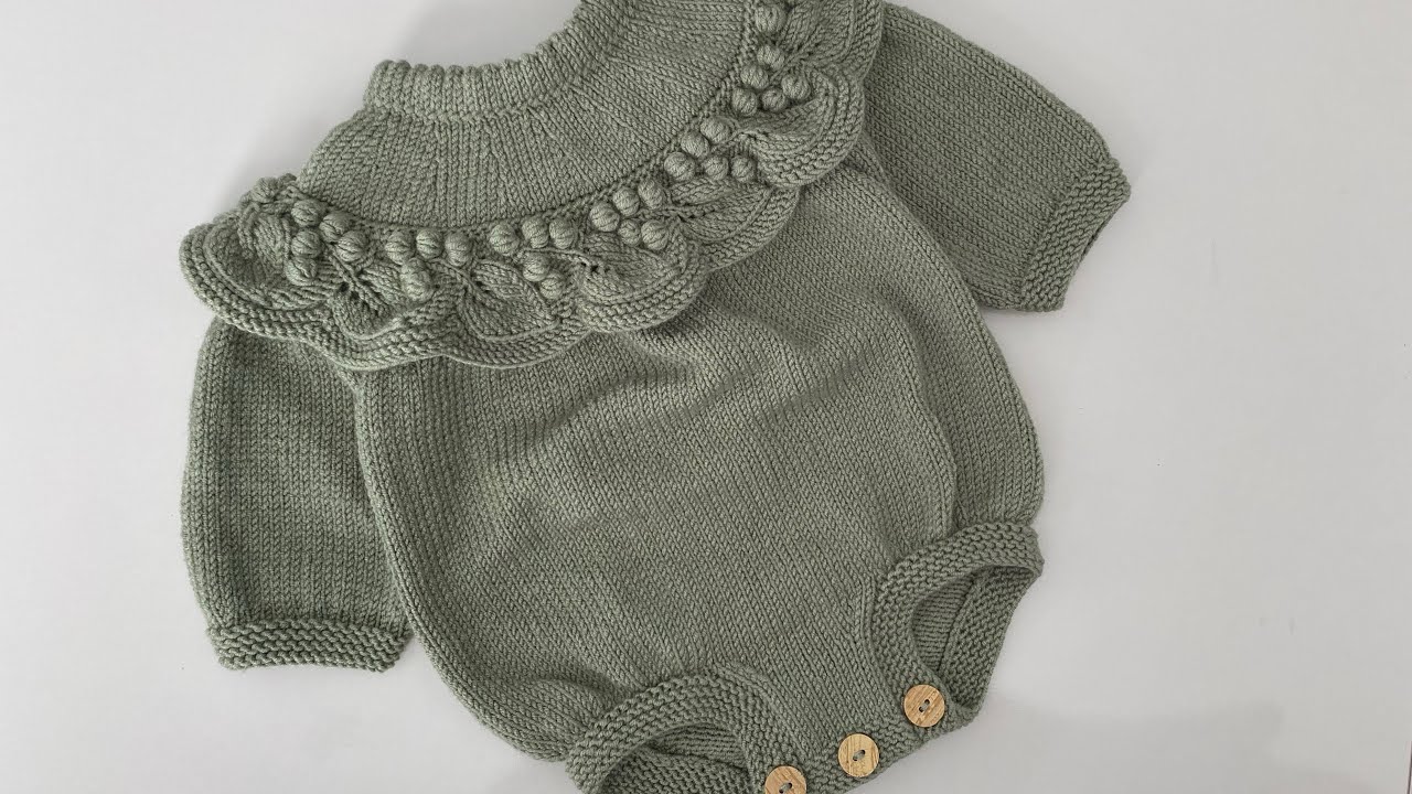 Üzüm yapraklı romper tulum yapımı / 6 ay