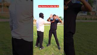 Easy Rescue For Collar Grip 😱🥋 #selfdefence #judo #selfdefense #viral #explore