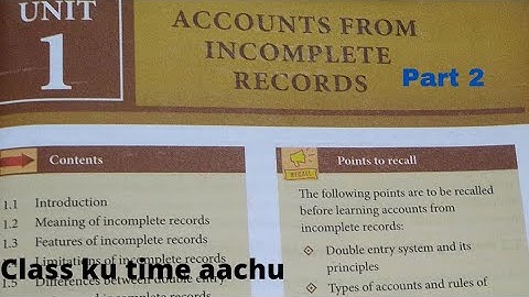 12th accountancy chapter 1 accounts from i complete records part 2