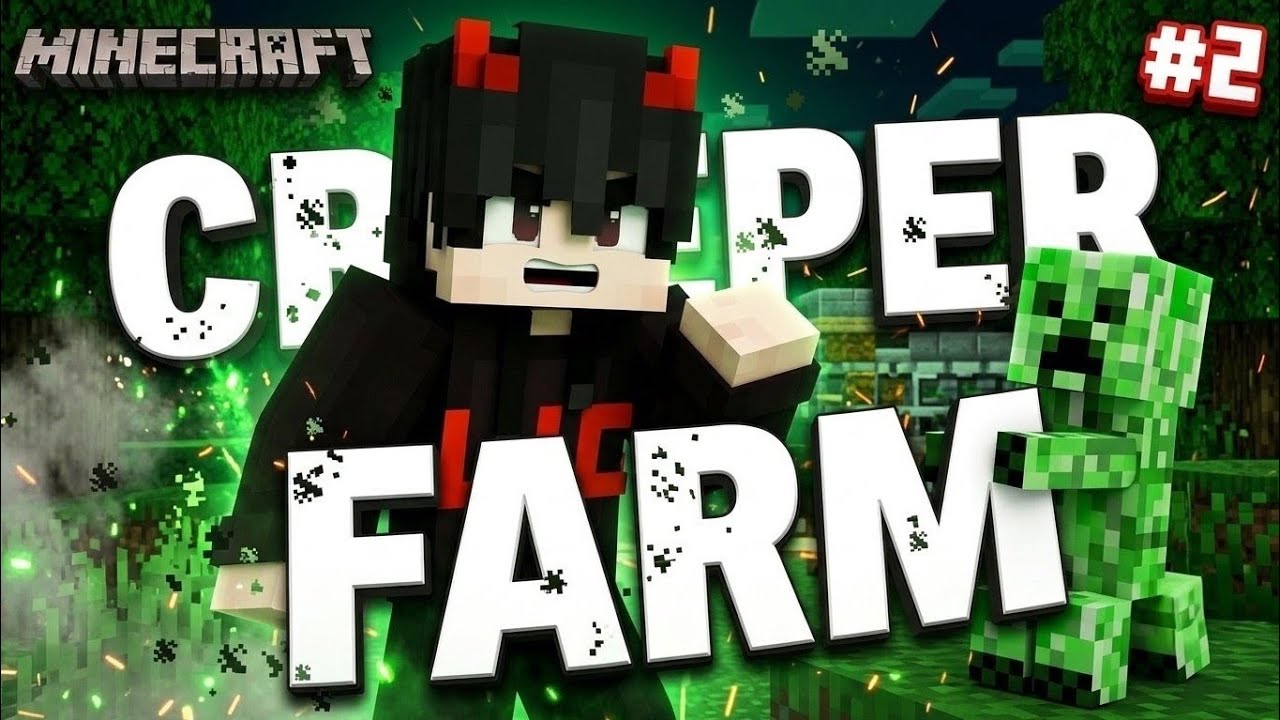 I Made Easiest Creeper Farm 🐧 | Minecraft Survival Series - Part 2 ...