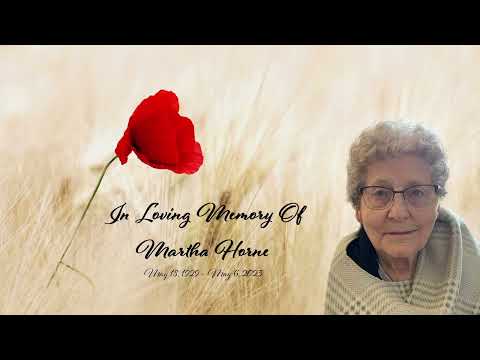 Martha Horne Funeral Live Stream