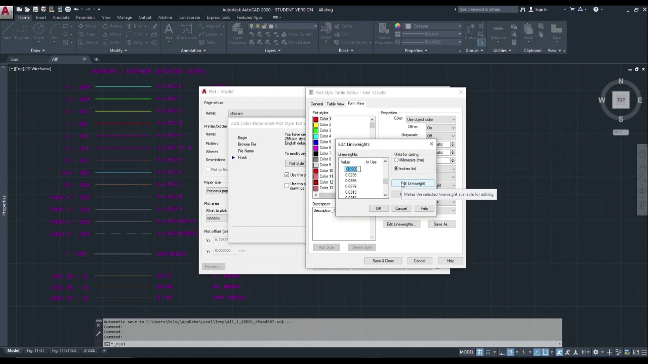 autocad plot style not working