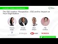 Esg fintech summit 2023 the esg leaders perspective  esg and its impact on your organisation