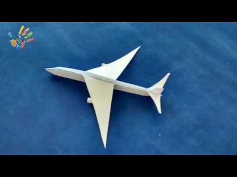 طريقة عمل طيارة ركاب بالورق 