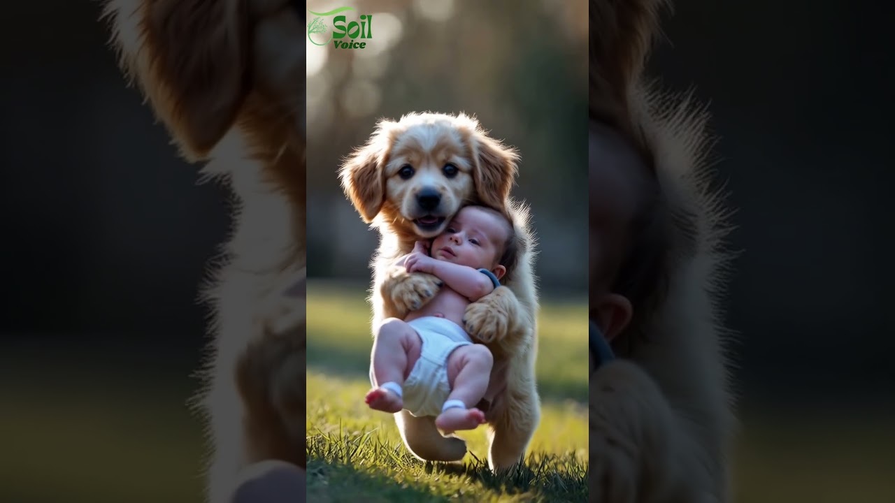 Heart Touching AI Animal Rescue Story | Puppy Saves Baby in City Disaster | Trending AI Shorts 