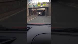 Alfa Romeo 156 2 5 v6 exhaust sound in the tunnel Alfa Romeo 156 2 5 v6 exhaust sound in the tunnel