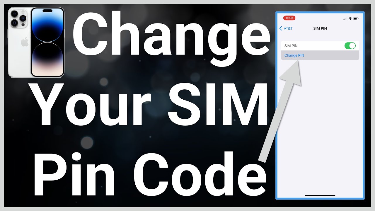 How To Change SIM Pin Code On iPhone - YouTube