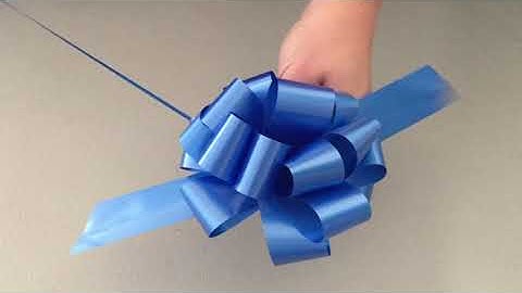 How to do Pull Bows - Affordable DIY Decoration Ideas - 5" Wide Instructions by GiftWrap Etc.