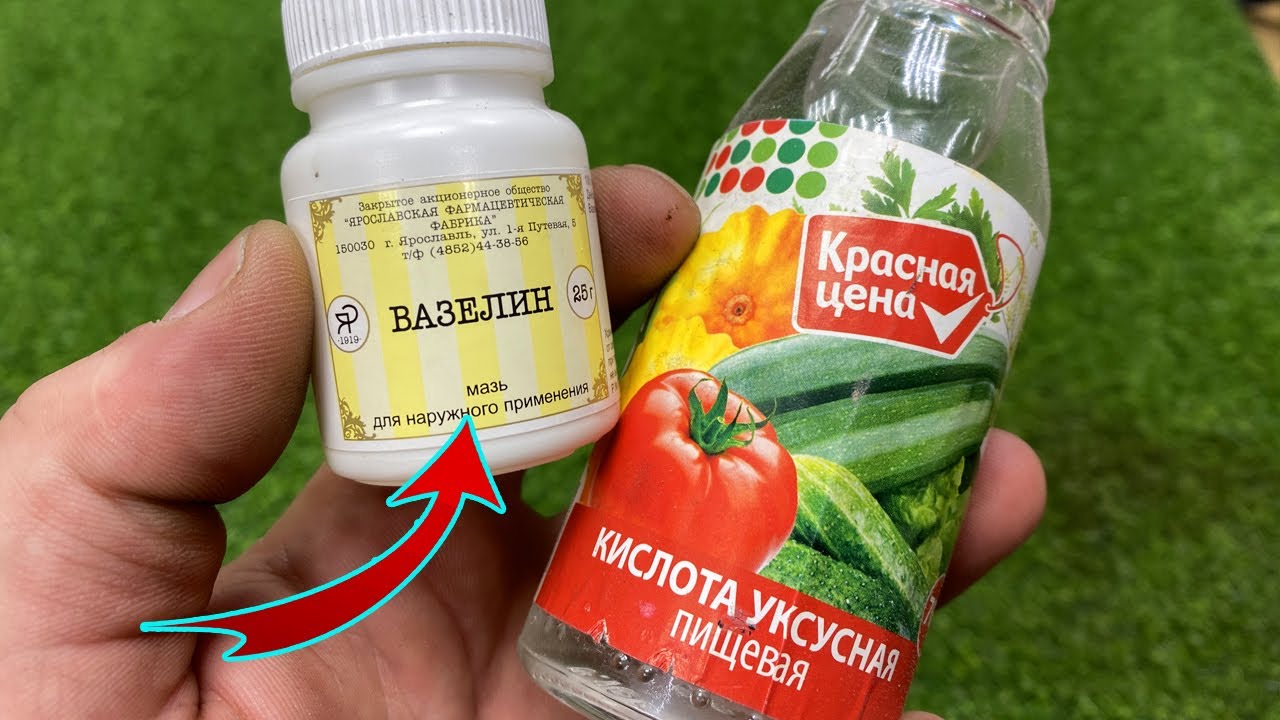 Смешал ВАЗЕЛИН и УКСУС, результат просто шикарный! Теперь всегда так делаю