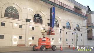 Blue Jays Rebrand - Part 3: Timelapse of Surfboard Sign Installation