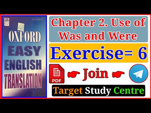 Oxford Easy English Translation Exercise 6 | Oxford Easy English Translation