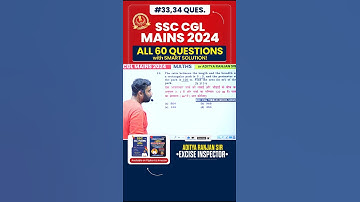 SSC CGL 2024 MAINS  *ALL 60 QUESTIONS* 🔥 by Aditya Ranjan Sir Maths #shorts #cglmains2024 #trending