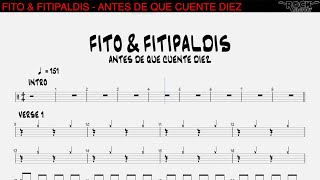 FITO &amp; FITIPALDIS - Antes de que cuente diez [DRUM SCORE]