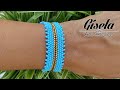 DIY| 💙Como hacer una pulsera en Mostacilla con la Puntada Peyote [Tutorial Paso a Paso]