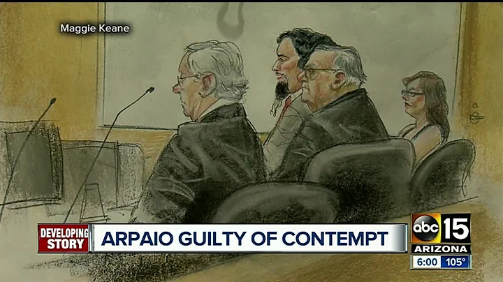 Joe Arpaio found guilty in criminal contempt case