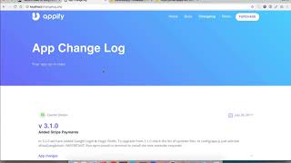 Create Change Log for app or software using Firebase screenshot 2