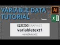 How to use variable data - Adobe Illustrator CC Tutorial