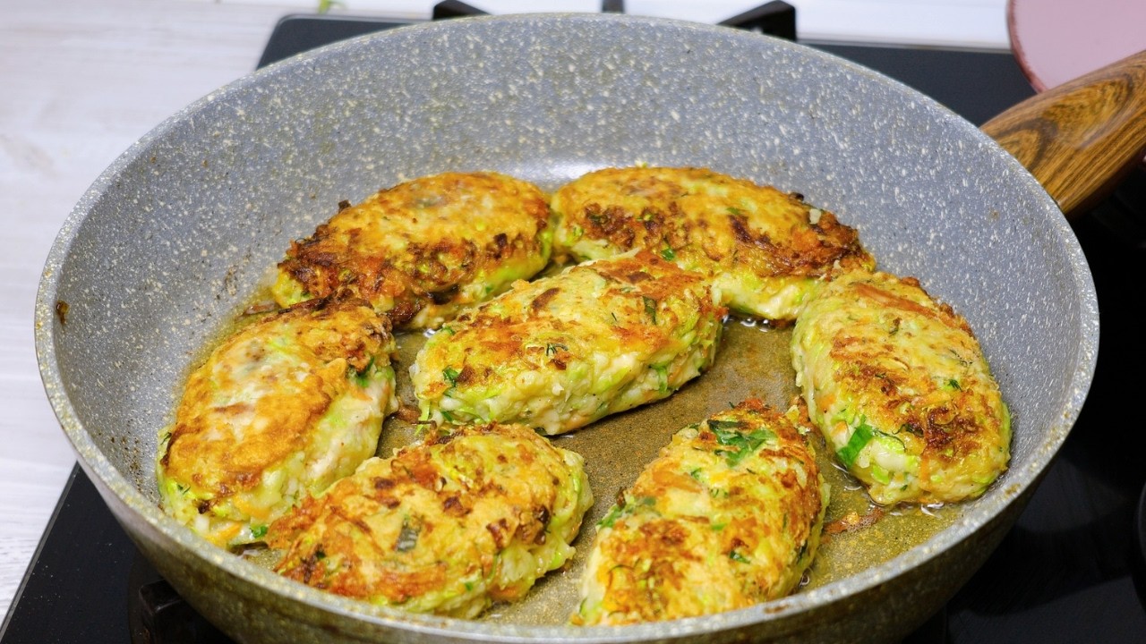 Они Вкуснее МЯСНЫХ🔥Это ЛУЧШИЕ КОТЛЕТЫ из КАБАЧКОВ!! Из 1кг КАБАЧКОВ Нежные и Сочные!