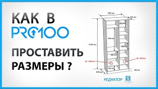 Как в про100 проставить размеры? (+ редактор Snagit)