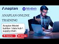 Anaplan Online Training: Model Builder, Data Hub & Supply Chain Overview