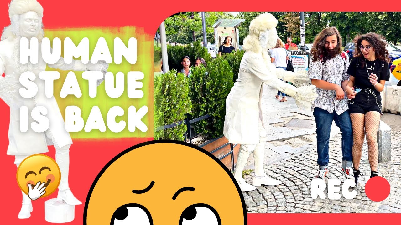 Scary Human Statue Prank New Costume MM Fun Is Back 😎 Day One Of An