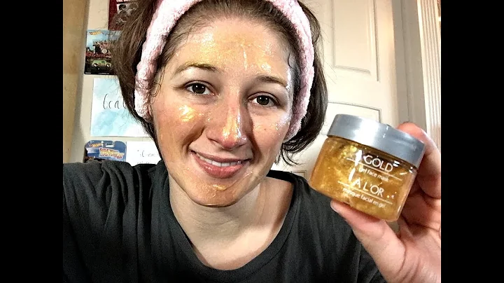 ¡Reduce arrugas y líneas finas con nuestra mascarilla facial de gel dorado!